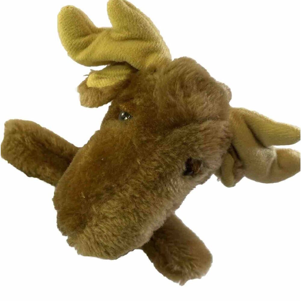 Vintage 1978‎ Dakin Moose Plush 10” Nut Shell Filled Korea Retro Stuffed Toy